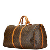 ルイ ヴィトン モノグラム キーポル バンドリエール 60 ボストンバッグ ショルダーバッグ 2WAY M41412 ブラウン PVC レザー レディース LOUIS VUITTON 【中古】